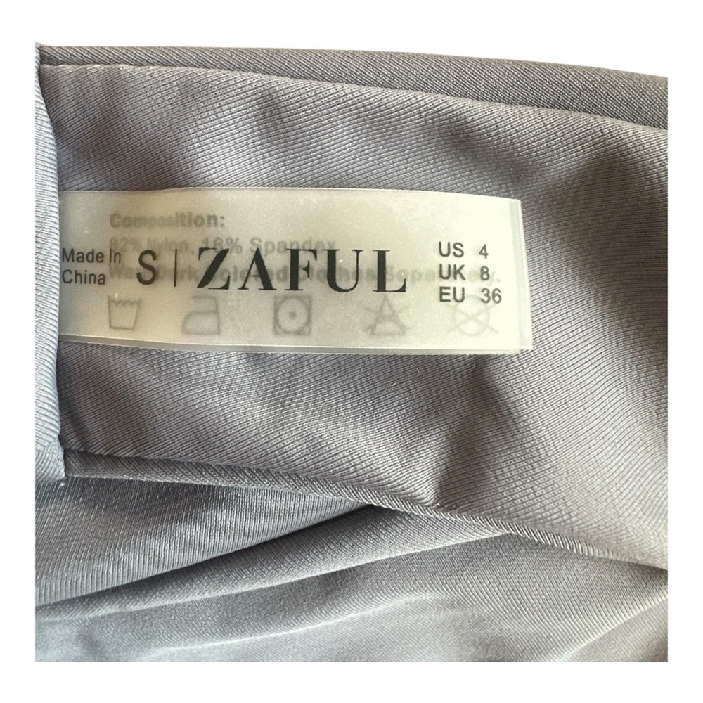 ZAFUL High-Leg Bikini Swimsuit – Size 4 | Gray | New with Tags - Picture 9 of 10